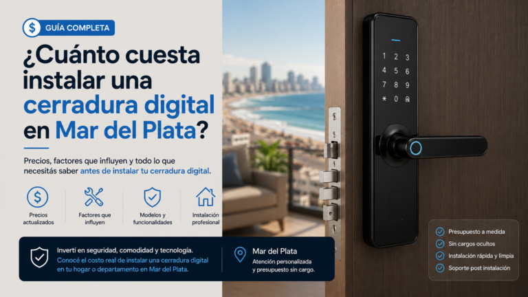 ¿Cuánto cuesta instalar una cerradura digital en Mar del Plata?