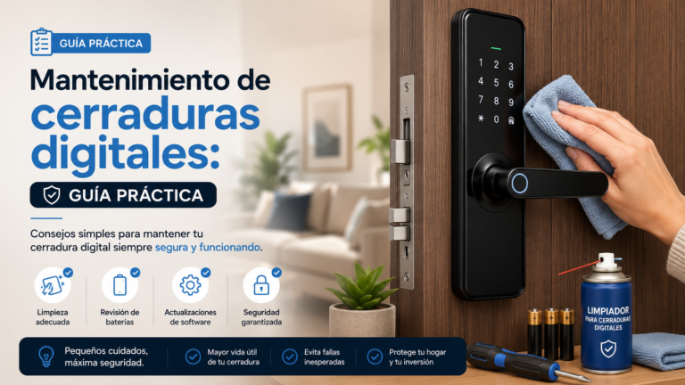 Mantenimiento de cerraduras digitales: guía práctica