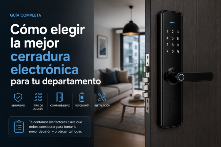 Cómo elegir la mejor cerradura electrónica para tu departamento