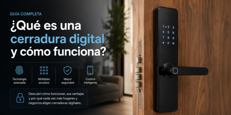 ¿Qué es una cerradura digital y cómo funciona?