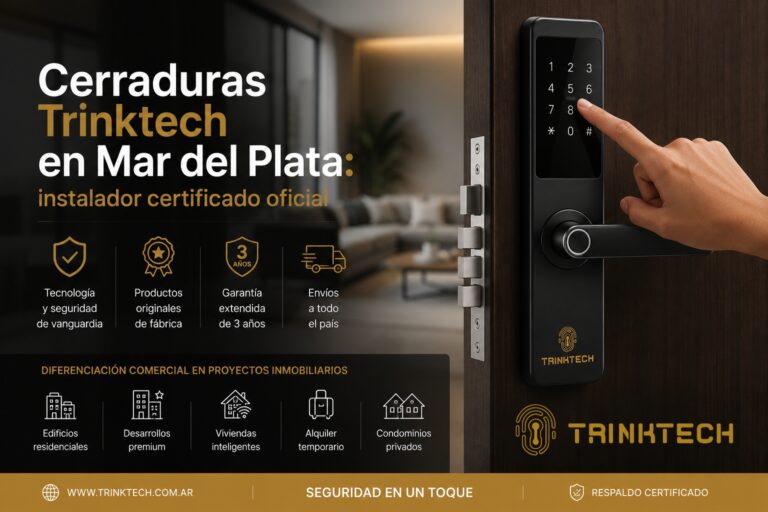 Cerraduras Trinktech en Mar del Plata: instalador certificado oficial